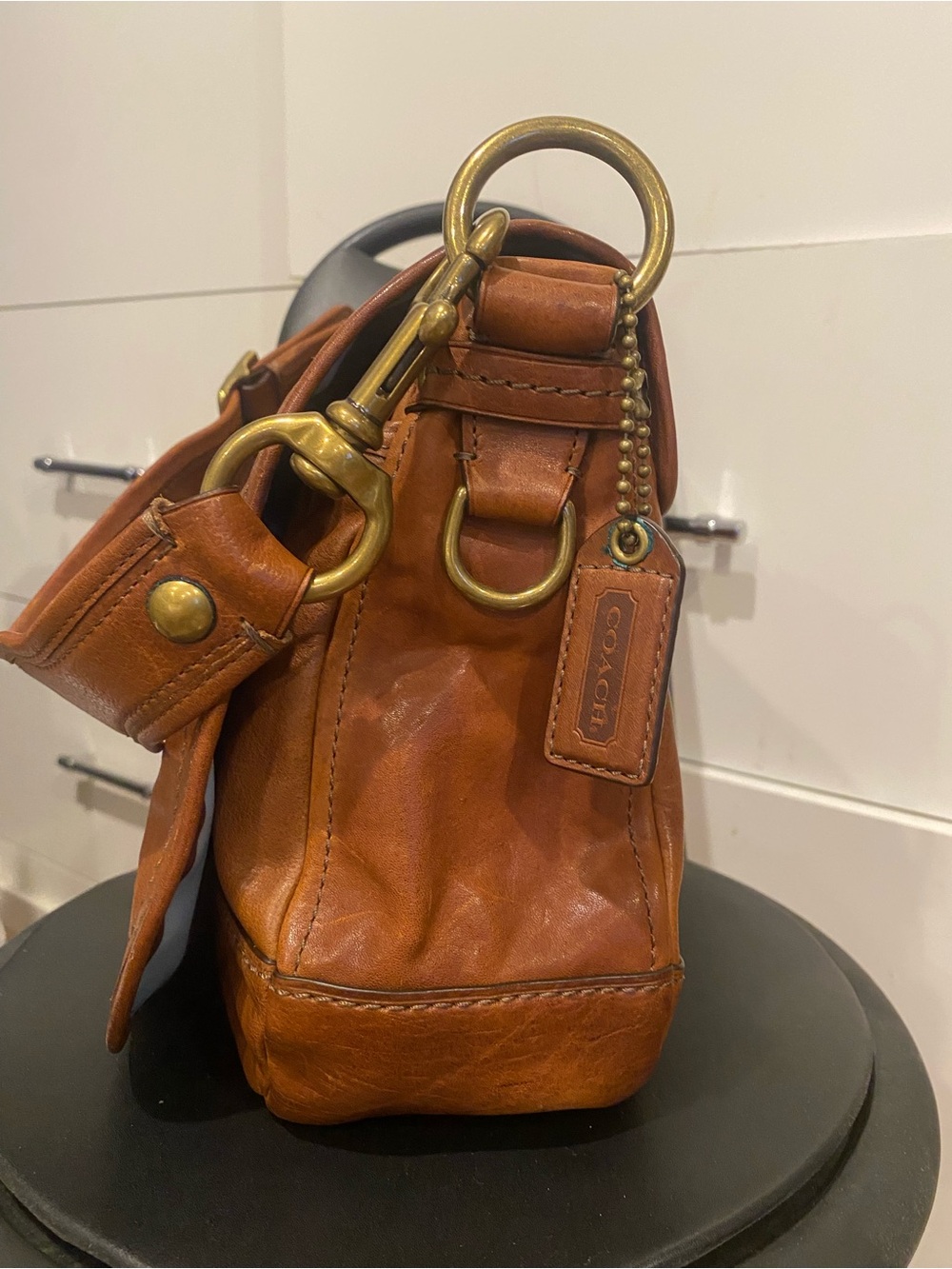 Coach 65th Anniversary Legacy Bag in Chestnut Brown - Picture 5 of 12